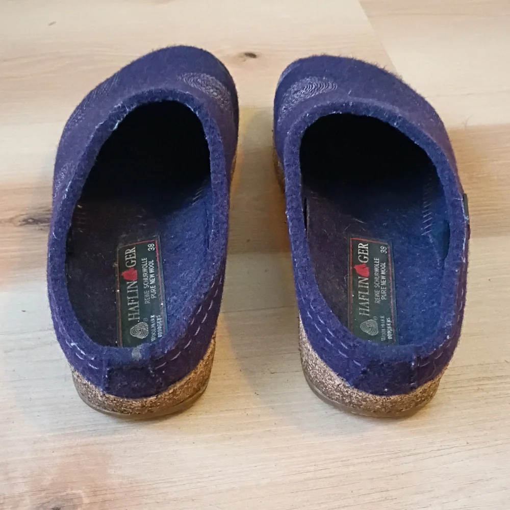 Haflinger Women's Purple Slippers - Picture 5 of 8